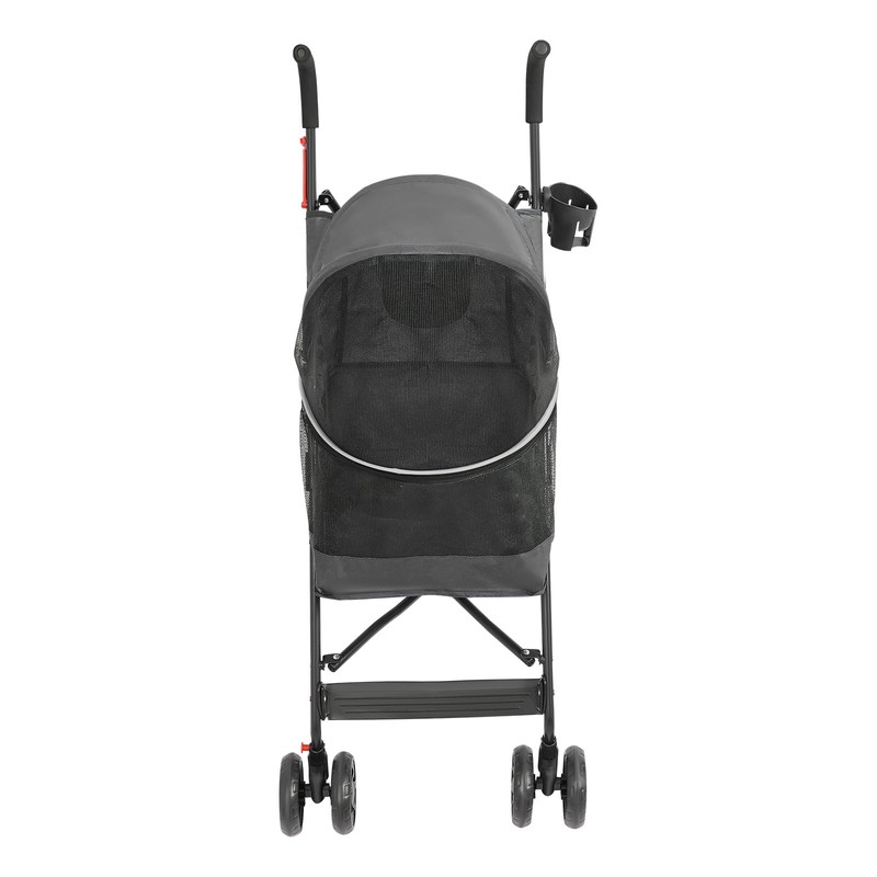 Folding Dog Stroller for Cats and Dogs, Zipper Entry Pet
