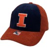Peerless Embroidery Illinois Fighting Illini Hat Loud & Clear Adjustable