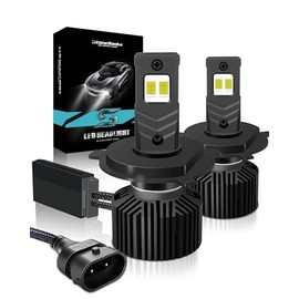 StoneBanks LED H4 HB2 9003 Faros para Delanteros, 320W 32000LM, 2 Unidades | Kit de Conversión, 900% Súper Brillante, Blanco 6500K, Luz Baja y Alta, F