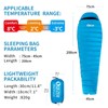 QEZER Down Sleeping Bag, Only 820 g, Lightweight Sleeping Bag,