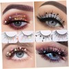 FOMIYES Glitter Butterfly Lash Kit 4 Pairs False Lashes for