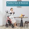 ELENKER Upright Rollator Walker, Stand Up Walkers for Seniors with