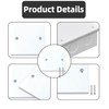 Socket Blanking Plate,Light Switch Blanking Plate with Screws,Standard White Plastic