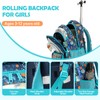 Kids Rolling Backpack for Boys Space Shuttle Trolley Suitcases Luggage