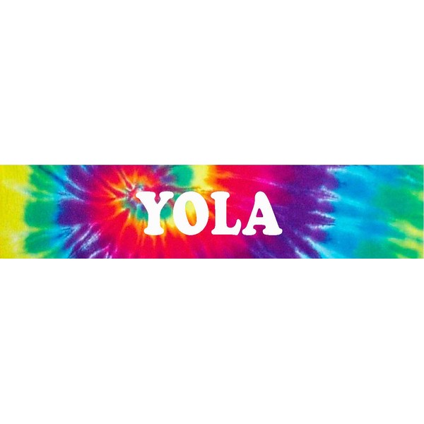 YOLA Groovy Cool Tie Dye Look 8" Wide Magnet for