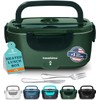 TRAVELISIMO Electric Lunch Box for Adults, 80W Heated Lunch Box