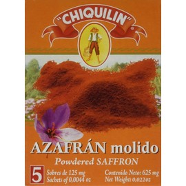 Pure Powdered Saffron Sachets, 5 count