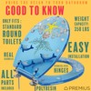 Polyresin Ocean Life Dolphins Toilet Seat By PREMIUS, Standard Round,