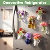 Cute Mini Vase Magnets for Fridge, Funny Small Ceramic Vase