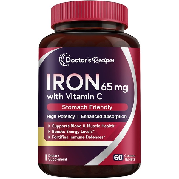 Doctor's Recipes Doctor's Recipes Iron Supplement 65 mg with Vitamin