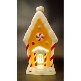 Gemmy Blow Mold Light-Up Gingerbread House, LED Christmas, Indoor/Outdoor  NWT