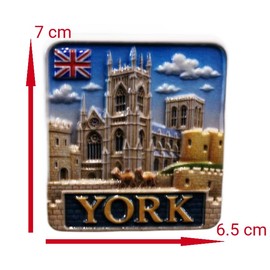 3D -YORK ENGLAND NORTH YORKSHIRE Fridge Magnet City Souvenir Travel Memory Gift