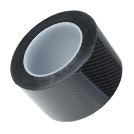 Aupoko Car Door Sill Protectors Strips, 7CM*10M Car Door Sill Protector Carbon Fiber Wrap Film, Anti Scratch Car Guard Bumper Protector Sticker, Universal Car Door Sill Scuff Plate Cover (7CM*10M)