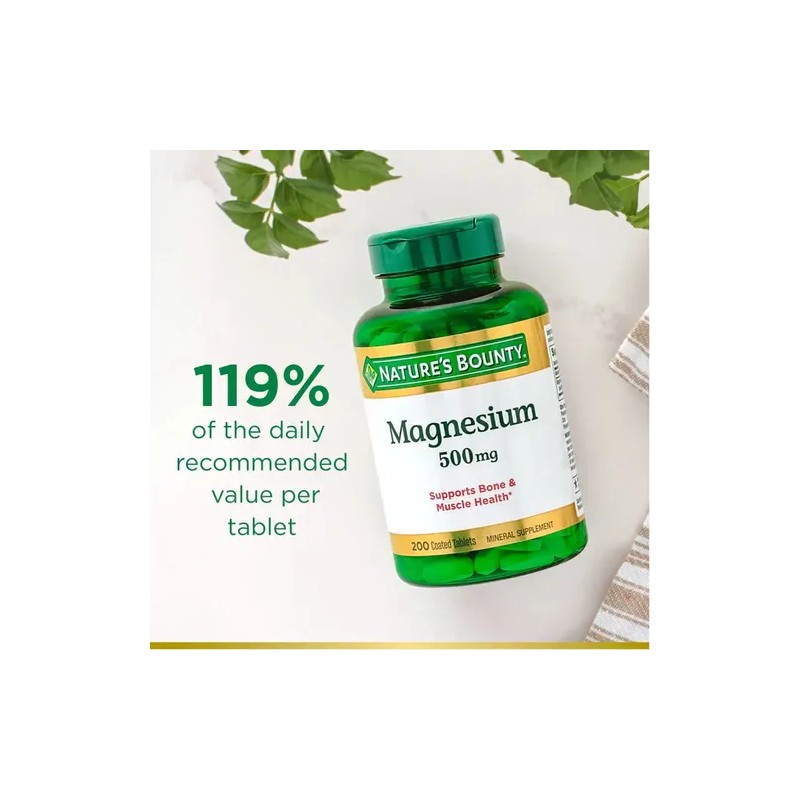Oxido De Magnesio De Alta Potencia 500mg 200 Tab