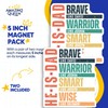 Brave Dad Magnets - Christian - Father's Day Magnet -