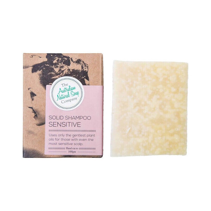 Australian Natural Soap Company Solid Shampoo - Sensitive, 100g