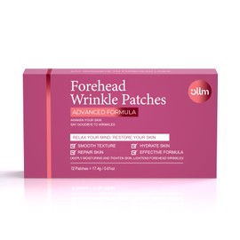 Forehead Facial Anti Wrinkle Patches: Soften Gentle Forehead Age 25-35 Women - Smooth Frown Lines & Fine Creases Single-Use Hypoallergenic Non-Silicone Hygienic Before Makeup Overnight Use Gift 12PCS