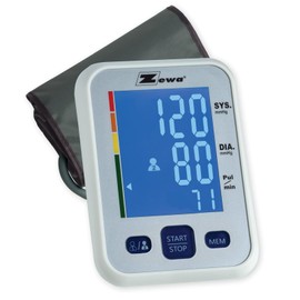 Zewa Premium Automatic Blood Pressure Monitor with Bluetooth and Extra-Large Display for Android & iOS
