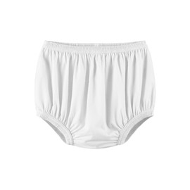 EEOST Adult Diaper Cover for Incontinence Noiseless Leak-Protection Underwear Plastic Pants Over Diapers Waterproof Rubber Pants (White, XXXX-Large)