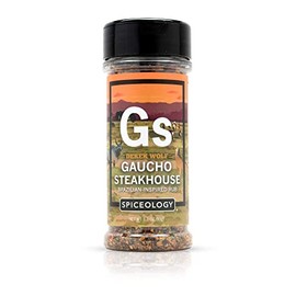 Spiceology & Derek Wolf - Gaucho Steakhouse - Brazilian-Inspired Steak Rub - Barbeque Seasoning Blends - Use On: Steak, Chicken, Wings, Salmon, Venison, Potatoes, Pork, and Vegetables - 3.3 oz