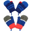 Zeltauto 2 Pairs Kids Mittens on String for Girls and