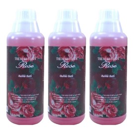 The Herb Story Bubble Bath Bath Salt, Rose Scent, 1L, 3 Pieces / 더허브스토리 버블바스 입욕제 로즈향, 1L, 3개