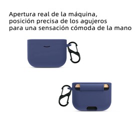 QWYJ for Sony WF-1000XM3 Case Carcsa Protectora de Silicona, para Sony WF-1000XM3 Funda de Carga Portátil con Mosquetón Llavero Anti-perdida (Negro)