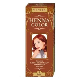 Henna Colour 8 Ruby Hair Balm Natural Hair Dye Colour Blonde Color Effect Hen Öko