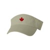 One Size Khaki Visor Canada Maple Leaf Embroidered Visor Dad