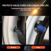 SENZEAL 20PCS Tire Valve Stem Caps Round Aluminum Car Tyre