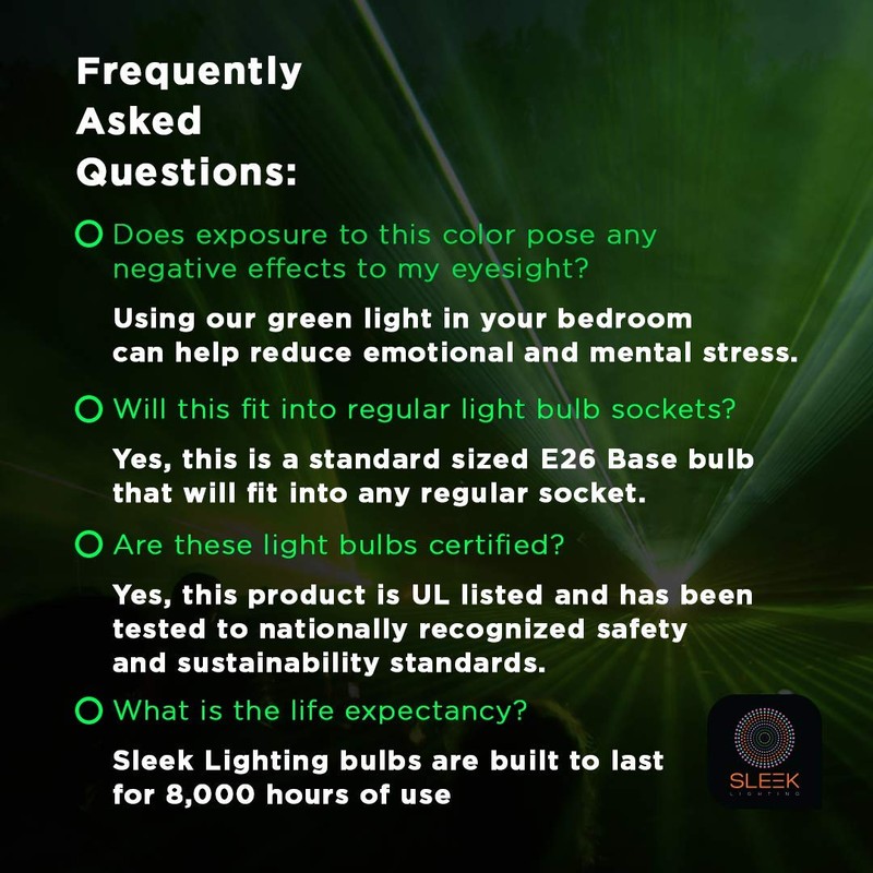 SLEEKLIGHTING 13 Watt Green Spiral CFL Light Bulb- UL Approved-