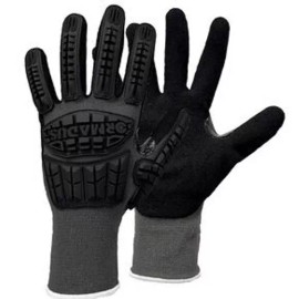 Ormadus Series 2016 Gray/Black Impact Protection Coated Glove 6-Pairs