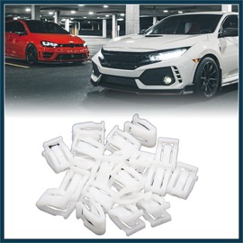 TUCKBOLD Plastic Fasteners Car Trim Instrument Panel Dashboard 20PCS White Automotive Parts