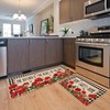 Baccessor Spring Summer Kitchen Rug Mats Set of 2,Geranium Bee