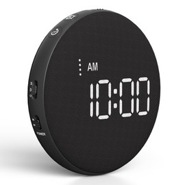 Gianna Vibrating Alarm Clock for Heavy Sleepers - Bed Shaker Alarm Clock for Deaf, 110dB Extra Loud Alarm Clock with 3 Wake Modes, Auto Dimming, Rechargeable Portable Alarm Clock for Bedroom Travel