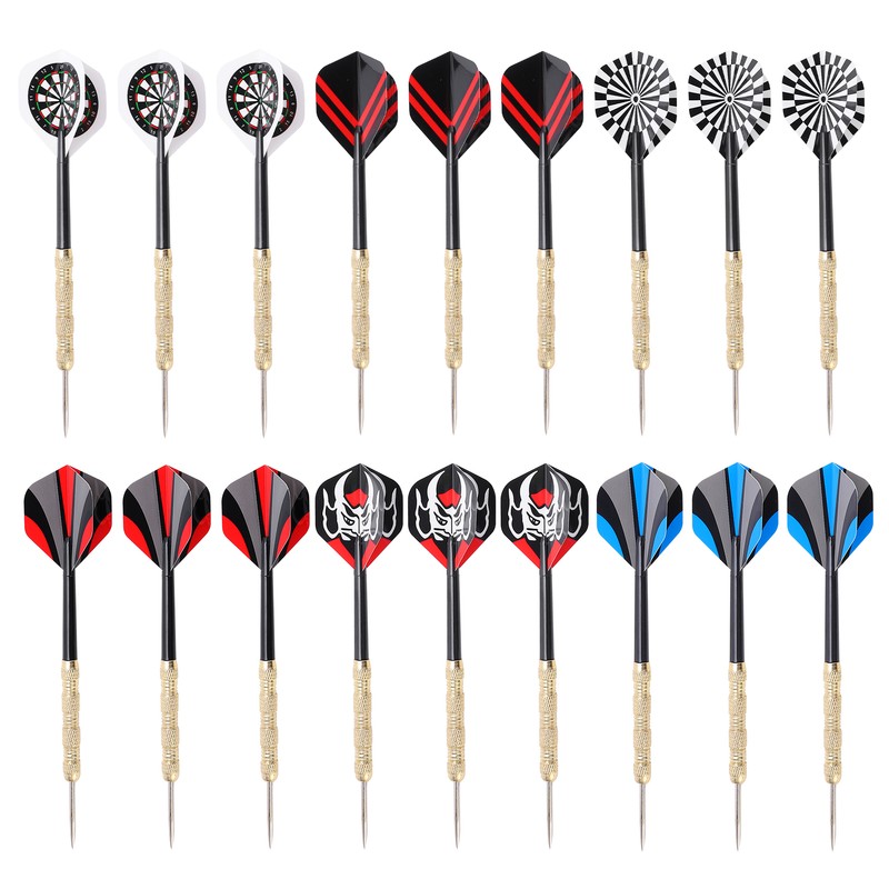 18 Pcs Professional Steel Tip Darts Flight Steel Tip Dart