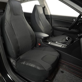 SOBONITO SOBONITO Auto-Sitzbezge Vordersitze Leder,Universal Auto-Schonbezge fr Fahrersitz & Beifahrer 2er Sitzauflage(Blue)