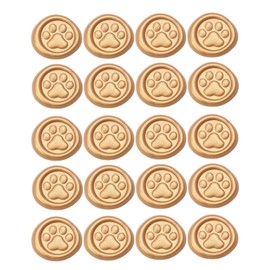 Gold Paw Wax Seal Stickers-40PCS Bulk Self-Adhesive Vintage Sealing Stickers for Envelopes, Letter, Invitations, Gift Wrapping, Scrapbooking – Cute Animal Footprint Design(