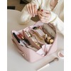 EACHY Travel Makeup Bag, Large Capacity Cosmetic Bags for Women,