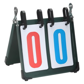 PATIKIL Portable Flip Scoreboard, 2-Digital Score Keeper Flipper for Basketball Football Volleyball Tennis Soccer Football, Red/Blue