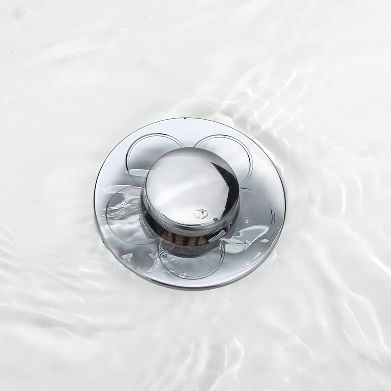 Sink Plug 2 Pieces, Universal Pop Up Drain Strainer Drain