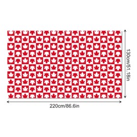 3Pcs Canadian Tablecloths Canadian Flag Printed Tablecloth Happy Canada Day 1st of July Canada Day Maple Leaf Tablecloths Disposable for Country Decoration School Party Sports Events Supplies,87x51In