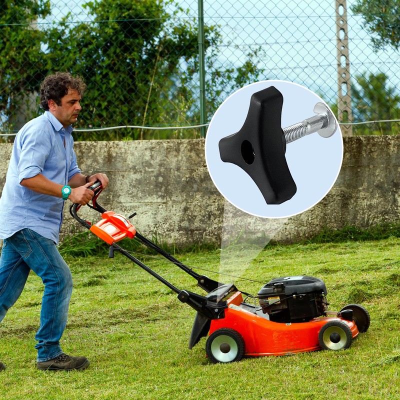 BHSTTNIXP 2 Sets Lawn Mower Handle Bolts,Triangle Nut and Bolts