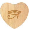 'Eye of Ra' Wooden Heart Shaped Chopping/Cutting Board (WB00085278)