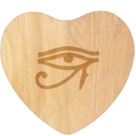 'Eye of Ra' Wooden Heart Shaped Chopping/Cutting Board (WB00085278)