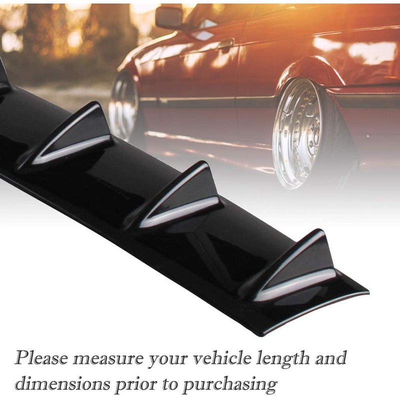 RULLINE 33.5" x5.2" Universal Rear Bumper Lip Diffuser Car Rear