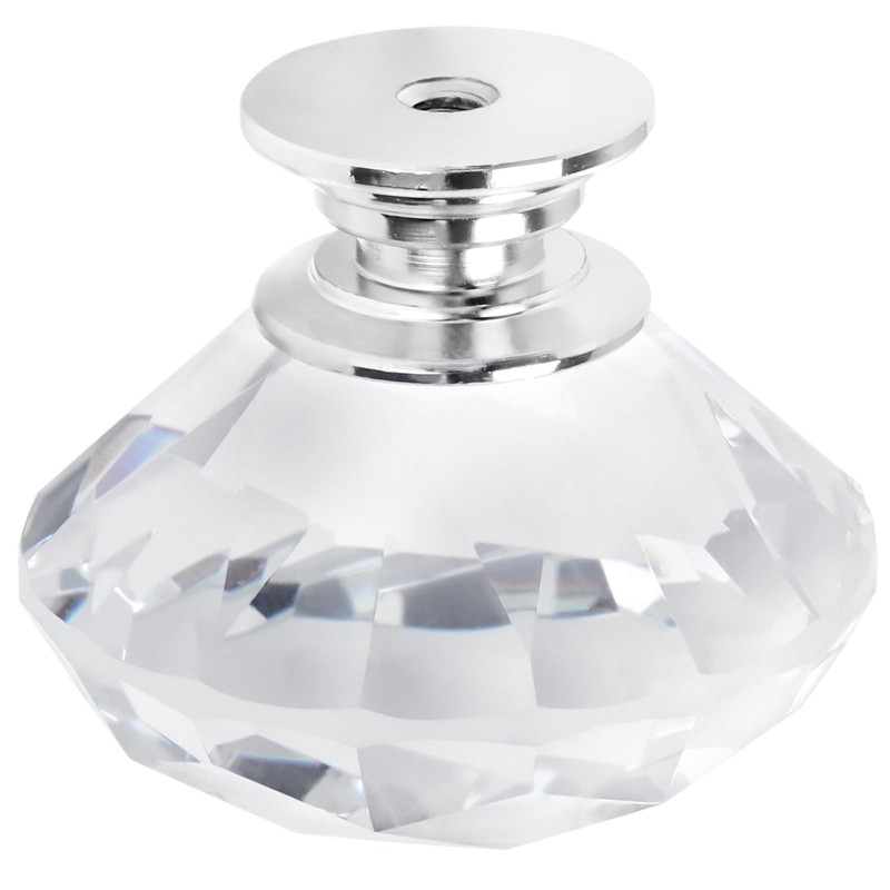 MAKTSAM 20PCS Clear Crystal Door Knobs, 40 mm Crystal Door