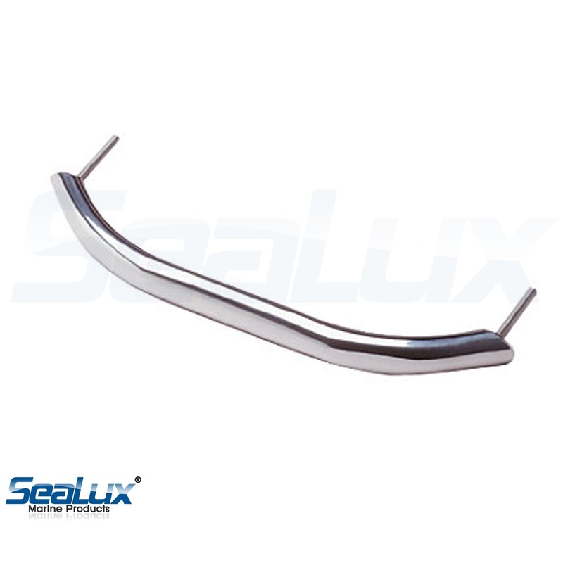 SeaLux Marine 12" Stud Mount Handrail, 7/8" Oval SS Tubing
