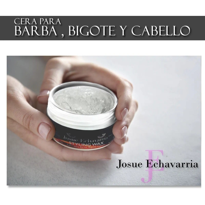 Kit Loción Crecimiento Barba Cera Para Barba Y Cepillo Negro