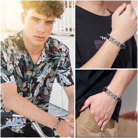 Tarsus Nephew Gifts from Auntie, Nephew Leather Bracelet from Aunt Uncle, Teenage Teen Boys Gift Ideas, Confirmation Christmas Birthday Gifts for Nephew